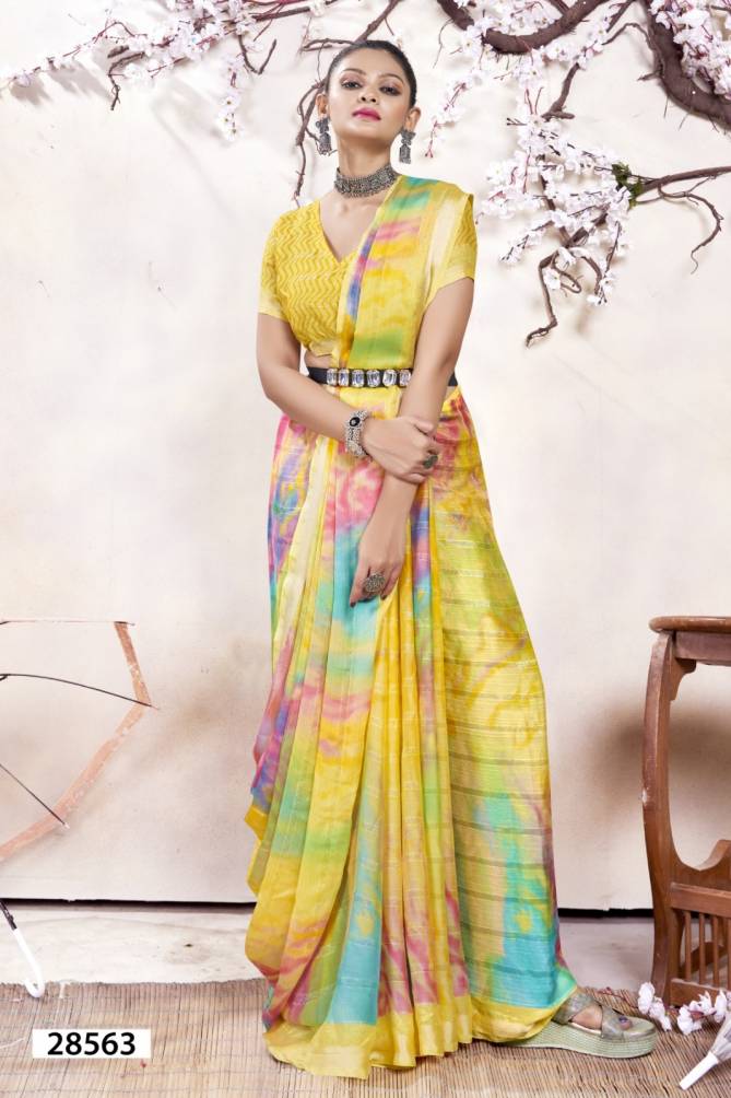 Arnavi By Vallabhi Printed Georgette Sarees Wholesale Shop In Surat